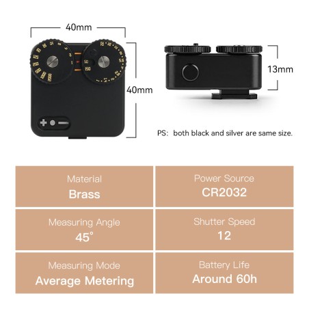 Hot Selling Light Meter (Brass and Aviation Aluminum body) Fresh Release